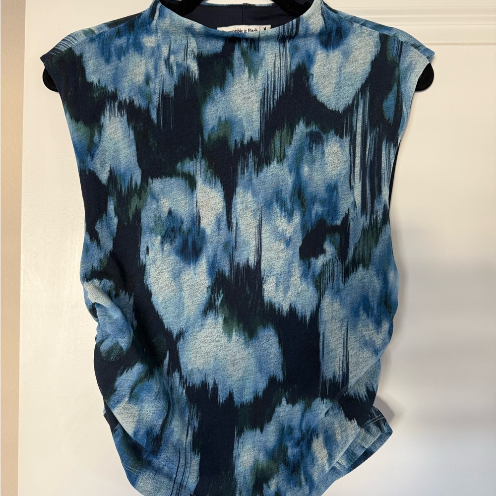 Blue Abercrombie Shell top